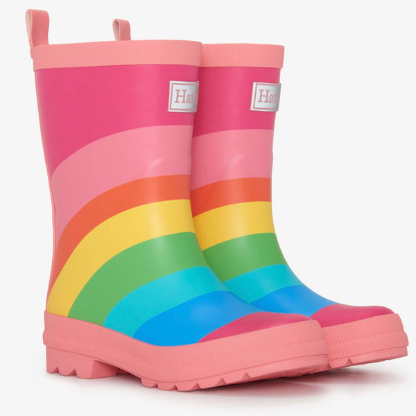 Hatley Rainbow Fuschia Matte Welly Boots