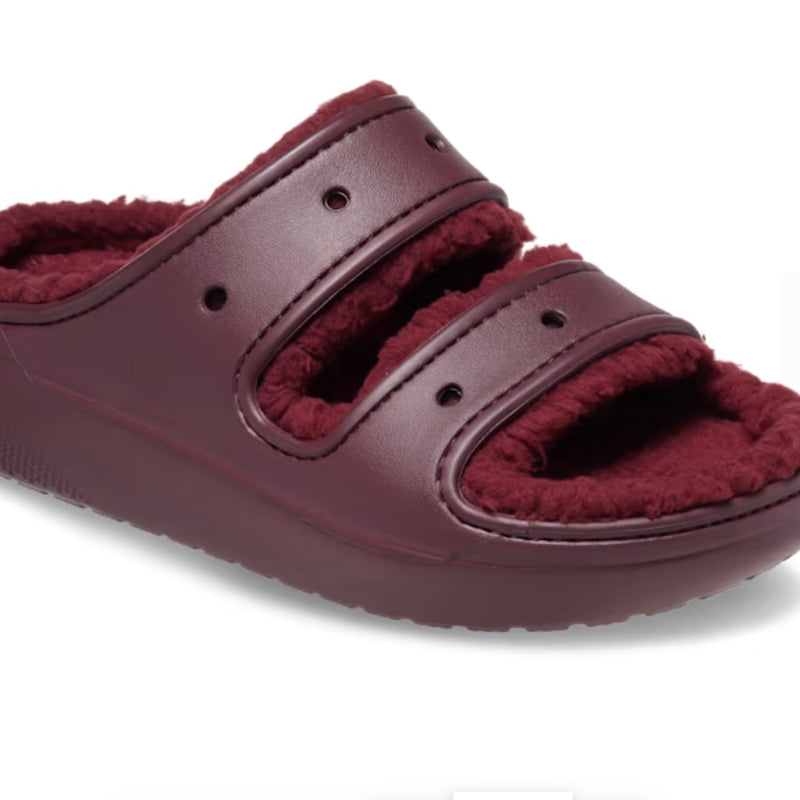 Croc Classic Cozzzy Sandal Lined Dark Cherry Adults