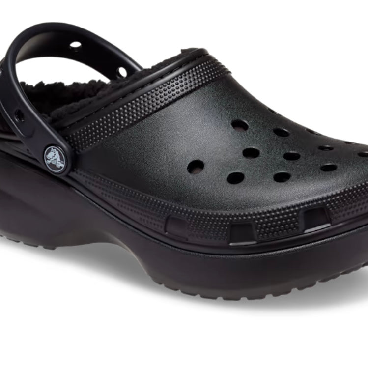 Croc Classic Platform Lined Black Adult
