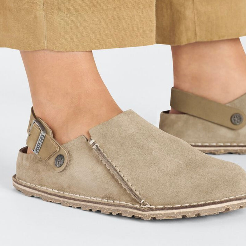 Birkenstock Lutry Premium Suede Gray Taupe