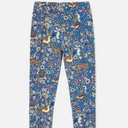 Joules Deedee mid blue animal print leggings - AW24/25