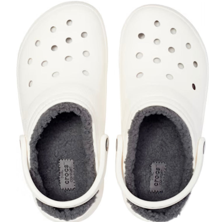 Croc Classic Lined White/ grey Junior