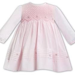 Sarah Louise pink smocked dress 013371 - AW24/25