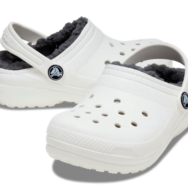 Croc Classic Lined White/Grey Toddler