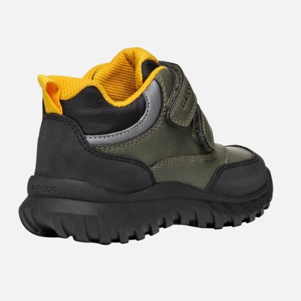 Geox Simbyos ABX waterproof boot Dk Green/ Black