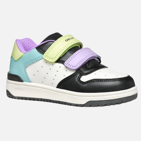 Geox Washiba Black Multicolour low top sneakers