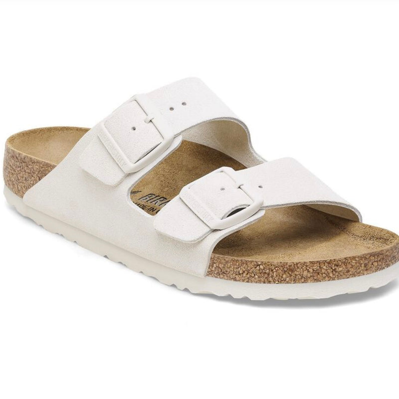 Birkenstock Arizona Antique White suede