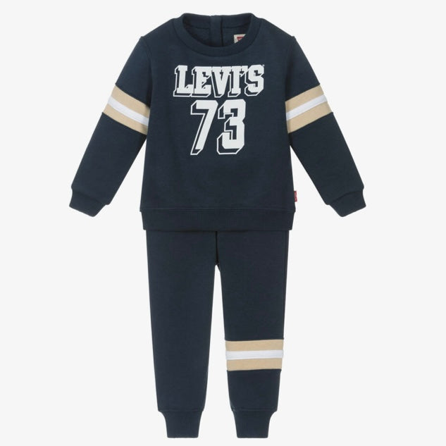 Levi’s navy blue varsity cotton tracksuit - AW24/25