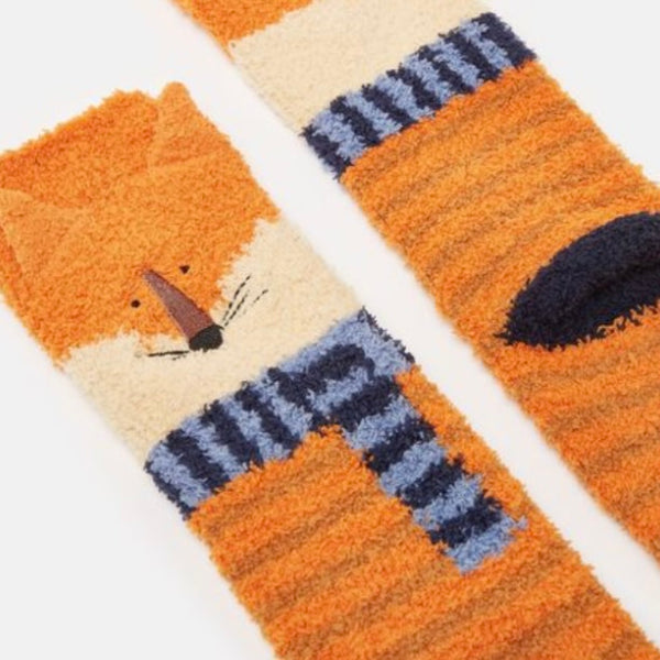 Joules fluffy fox socks - AW24/25