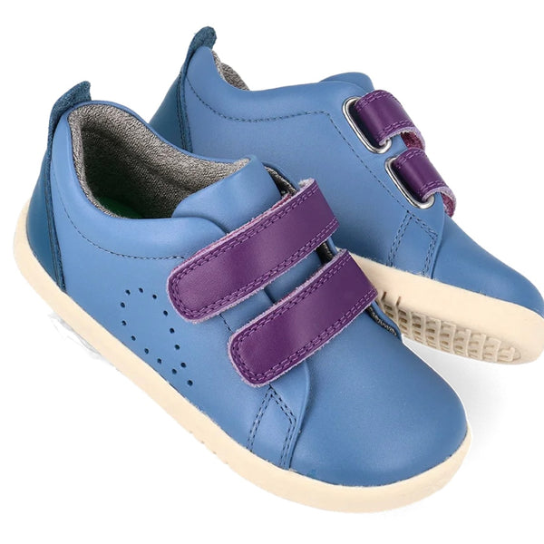 Bobux grass court I walk & kid plus elemental blue purple combo