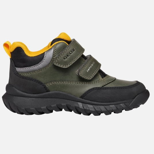 Geox Simbyos ABX waterproof boot Dk Green/ Black