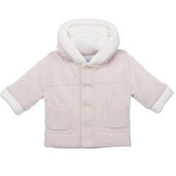 Emile et Rose Holland stone hooded Pompom jacket - AW24/25