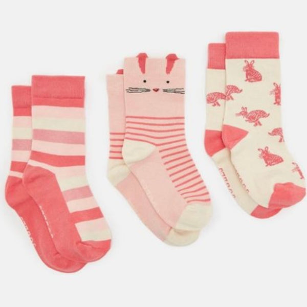 Joules neat feet 3 pack Bunny - AW24/25