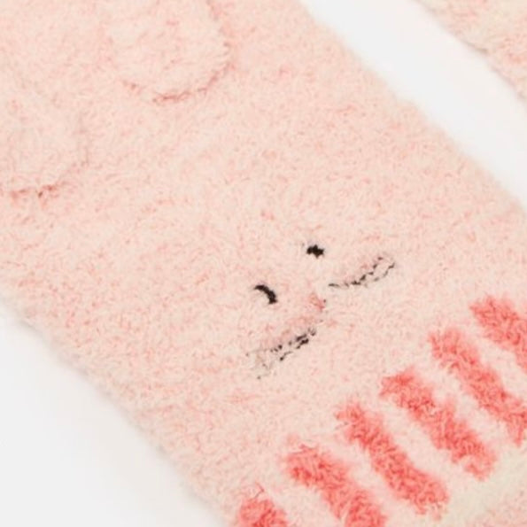 Joules fluffy pink bunny socks - AW24/25