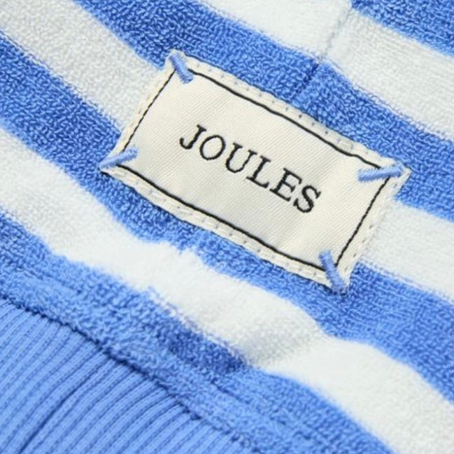 Joules Ahoy There Blue/ White Crew neck towelling sweatshirt - SS24