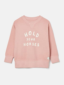 Joules Sundaze Sweatshirt Hold Your Horses Pink AW24/25