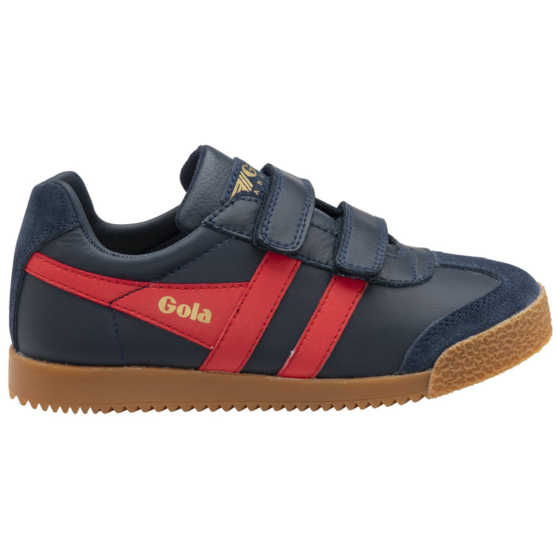 Gola Harrier Leather Strap Navy/Red