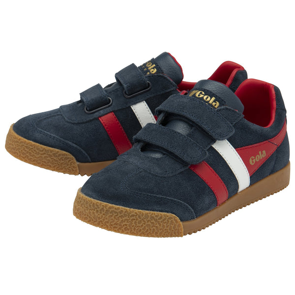 Gola Harrier Strap Navy/Deep Red/White