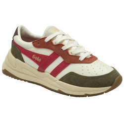 Gola Saturn Quadrant Off White/Khaki/Raspberry