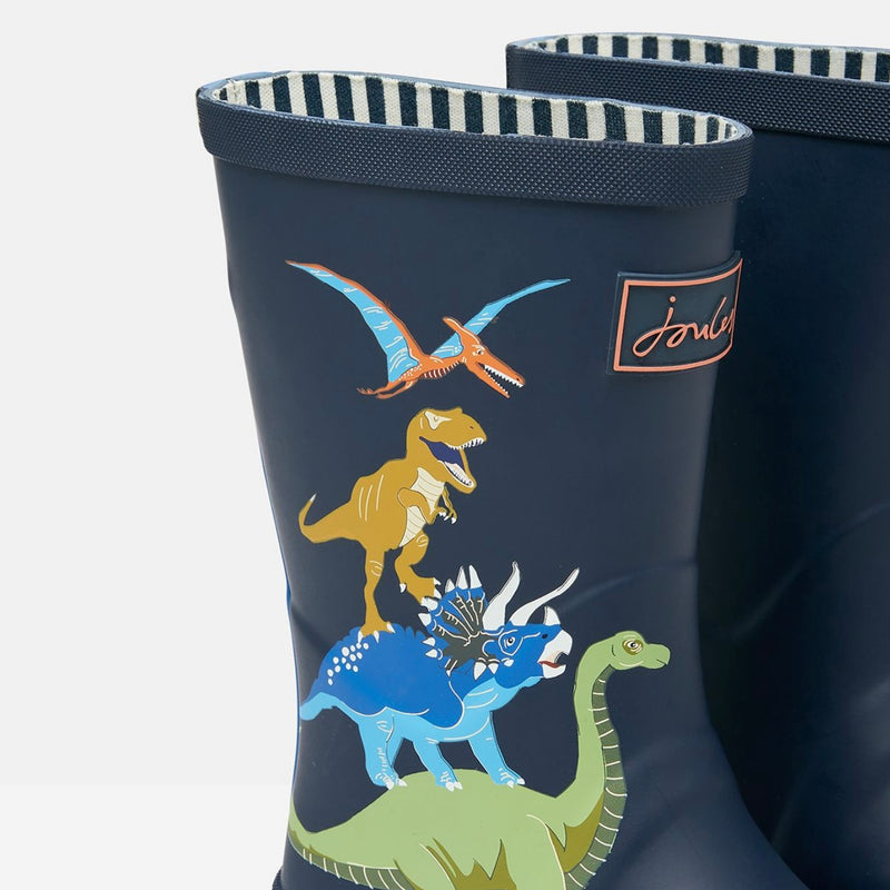 Joules Dino French navy wellie