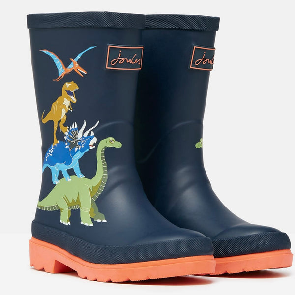 Joules Dino French navy wellie