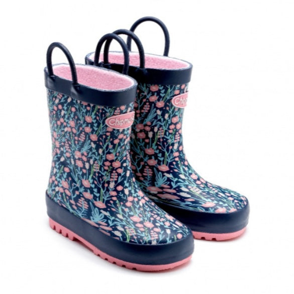 Chipmunks Fable floral wellie