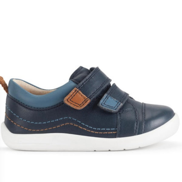 Start rite clubhouse Navy leather shoe