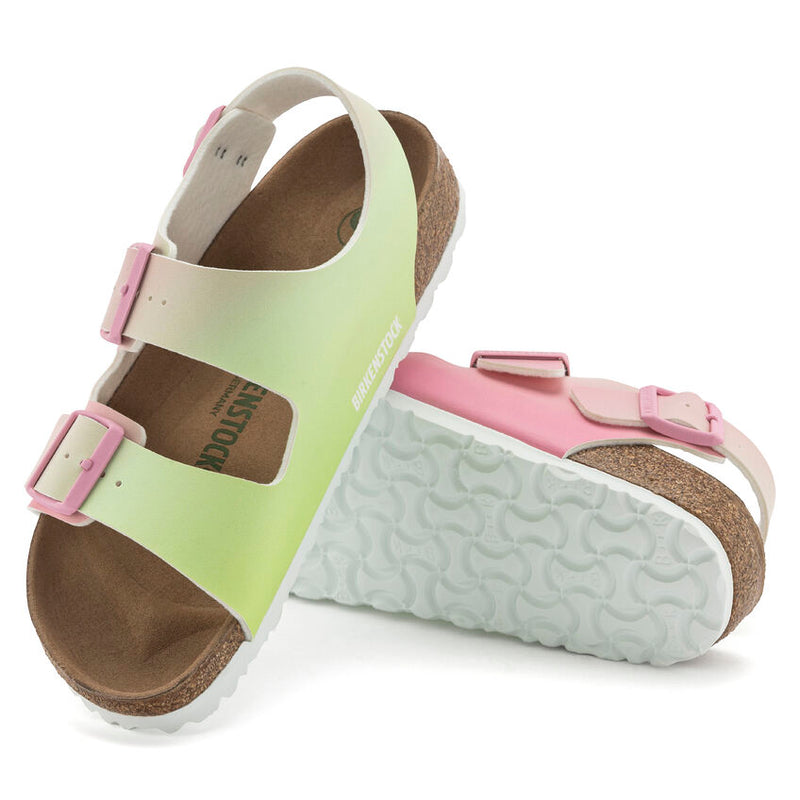 Birkenstock Milano Candy Pink/Faded LIme