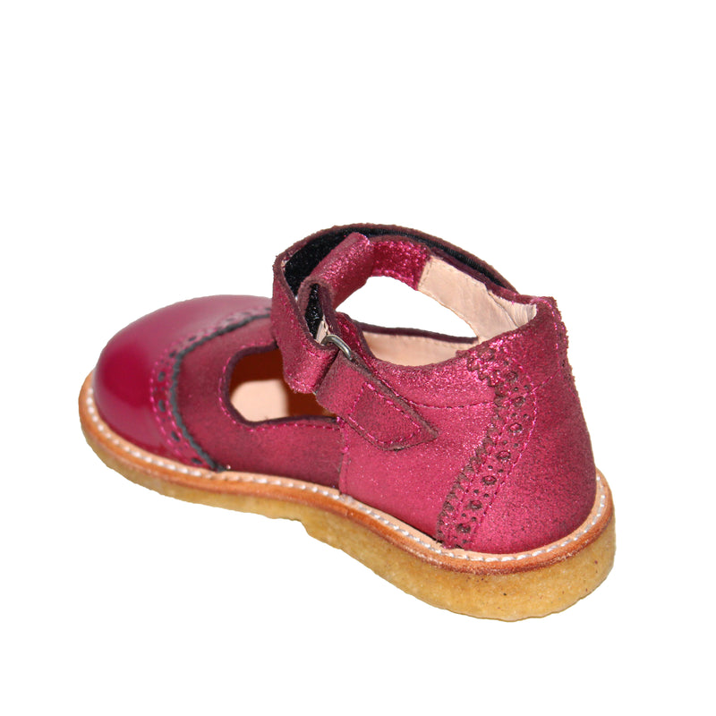 ANGULUS PINK PATENT AND LEATHER SHOE 3306
