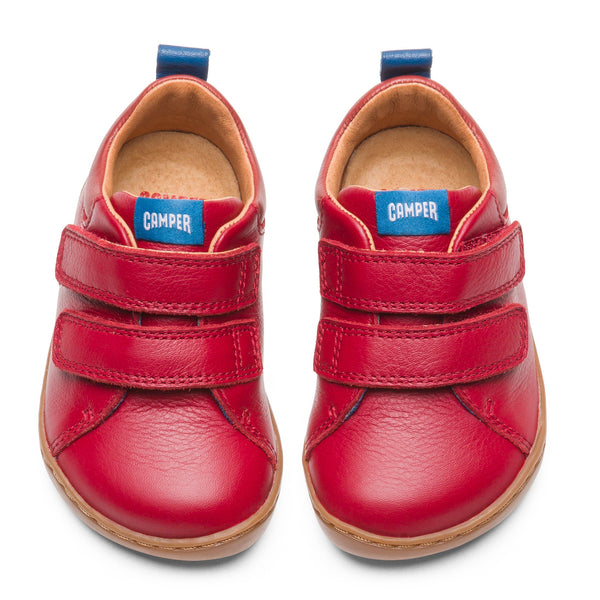 Camper Red Velcro Shoe