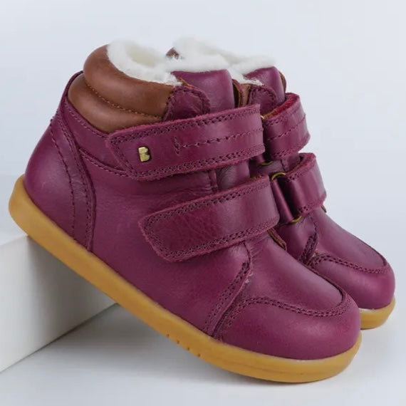 Bobux Timber Arctic Boysenberry IW and Kid +