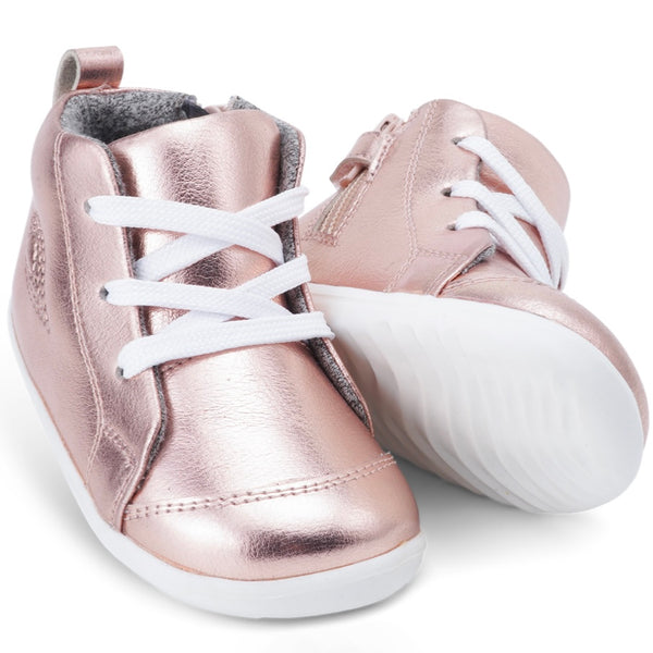 Bobux Step Up Alley- Oop Rose Gold Metallic