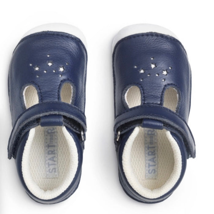 Start rite Tumble French navy leather pre Walker