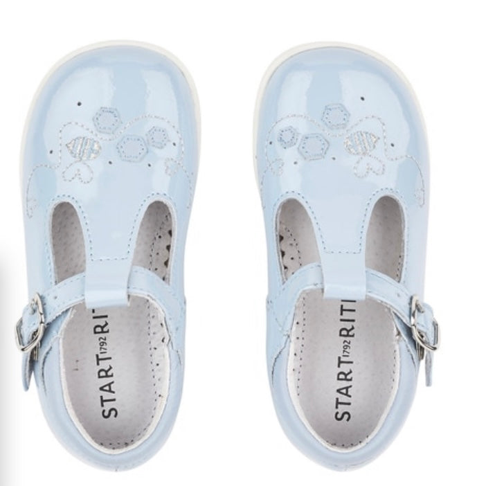 Start rite Busy Bee Pale Blue Patent