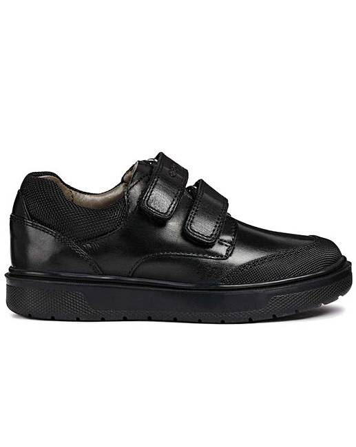 Geox Riddock Black Double Velcro Shoe (Reinforced Toe)